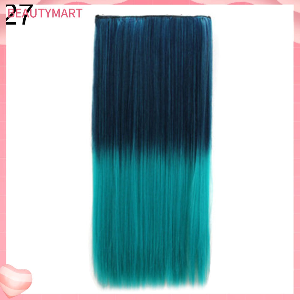 Tóc Giả Dài Thẳng Chịu Nhiệt Nhuộm Màu Gradient Thời Trang Cho Nữ