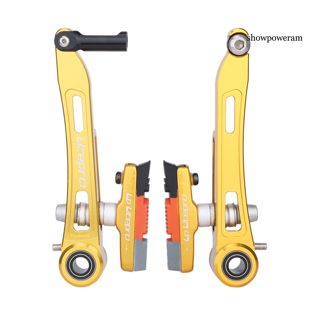 1 Cặp Má Phanh Xe Đạp Hình Chữ V Bằng Cao Su Dày Dặn Giảm Tiếng Ồn Tiện Dụng