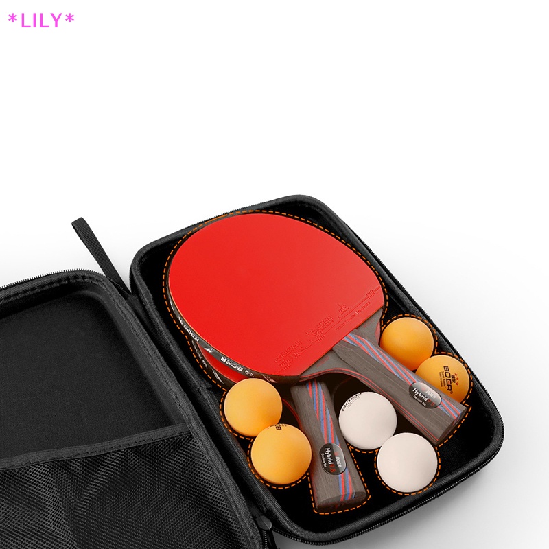 Lily 1PC bóng bàn BAT Bìa mái chèo Eva Túi ping pong trường hợp zip Túi Gói Túi 290x195x50mm vợt túi không thấm nước bao gồm uuu