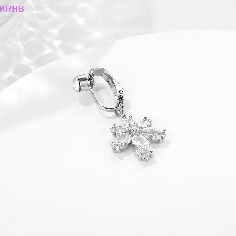 Khuyên Rốn Bằng Thép Không Gỉ Đính Đá Zircon Giả Quyến Rũ Thời Trang Cho Nữ Mới