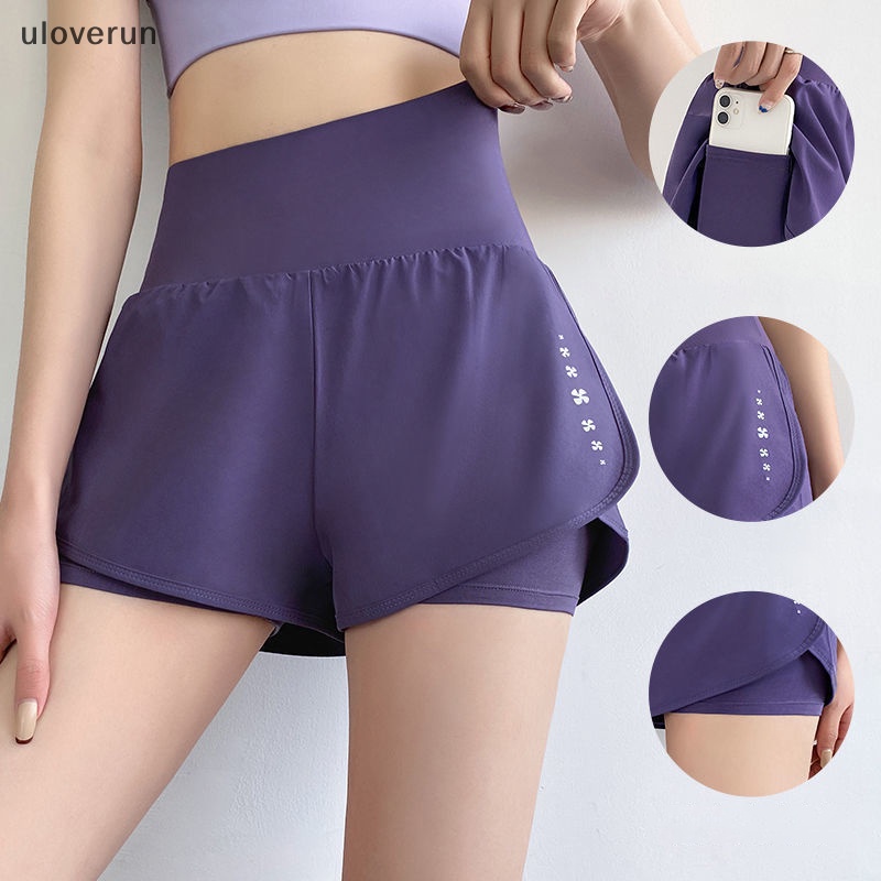 Quần Short Thể Thao Hai Lớp Thời Trang Mùa Hè Dành Cho Nữ