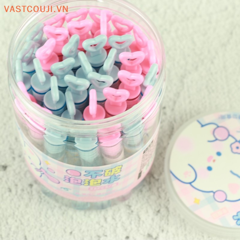 Bộ 36 Ống Thổi Bong Bóng Xà Phòng Tự Làm Hình Ngôi Sao / Trái Tim Nhiều Màu Sắc Dùng Trong Tiệc Sinh