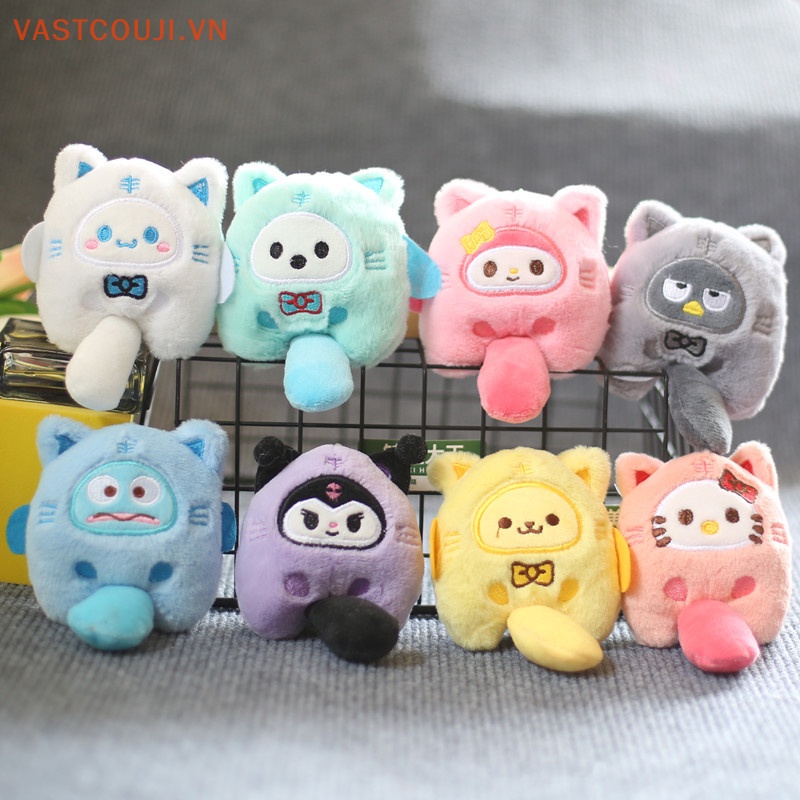 Móc Khóa Hình Mèo Kitty Nhồi Bông Đáng Yêu