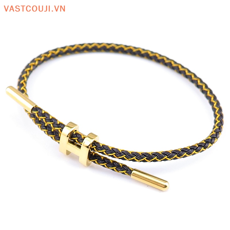 Vòng Tay Bện Dây Hai Lớp VASTJI Thời Trang Cho Nam Nữ