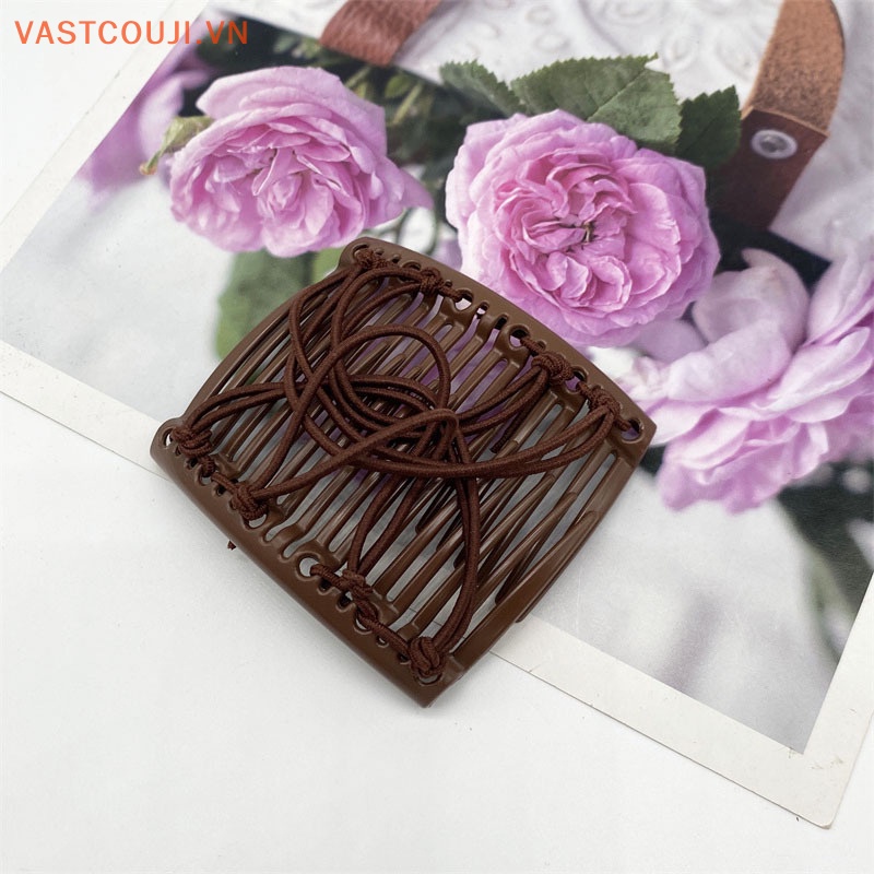 Lược Cài Tóc Co Giãn Phong Cách Vintage Sáng Tạo Cho Nữ