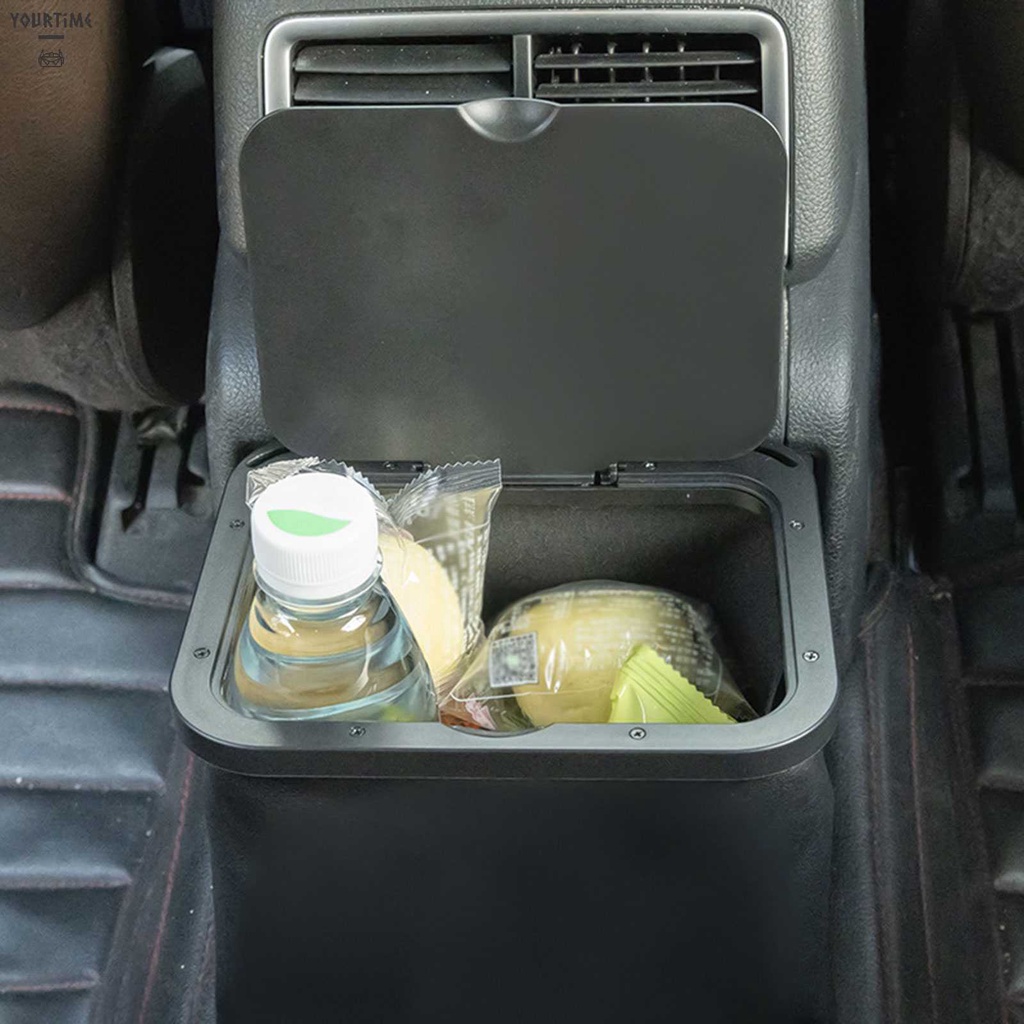 Thùng Rác Bằng Da Có Nắp Chống Nước Tiện Dụng Cho Xe Hơi