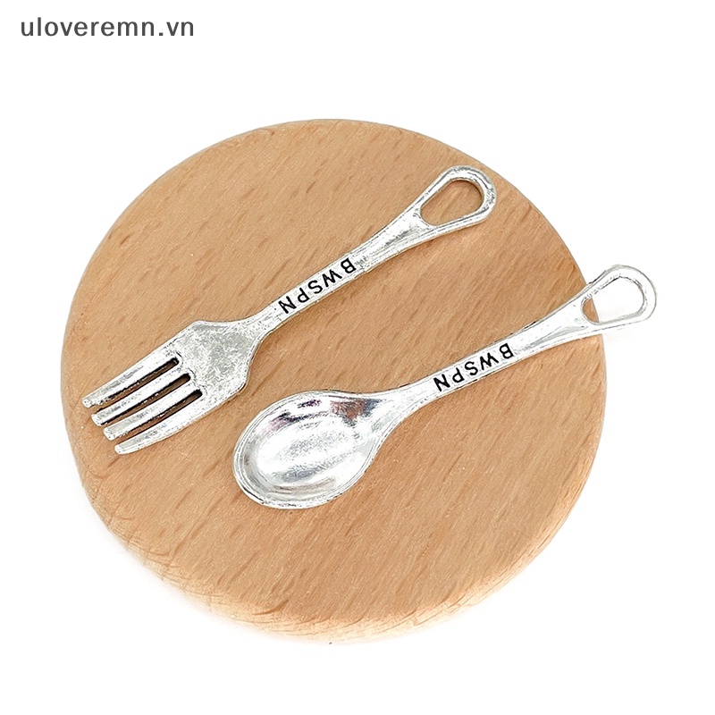 Uloveremn Set 4 Muỗng / Nĩa / Muỗng 1: 6 Trang Trí Nhà Búp Bê