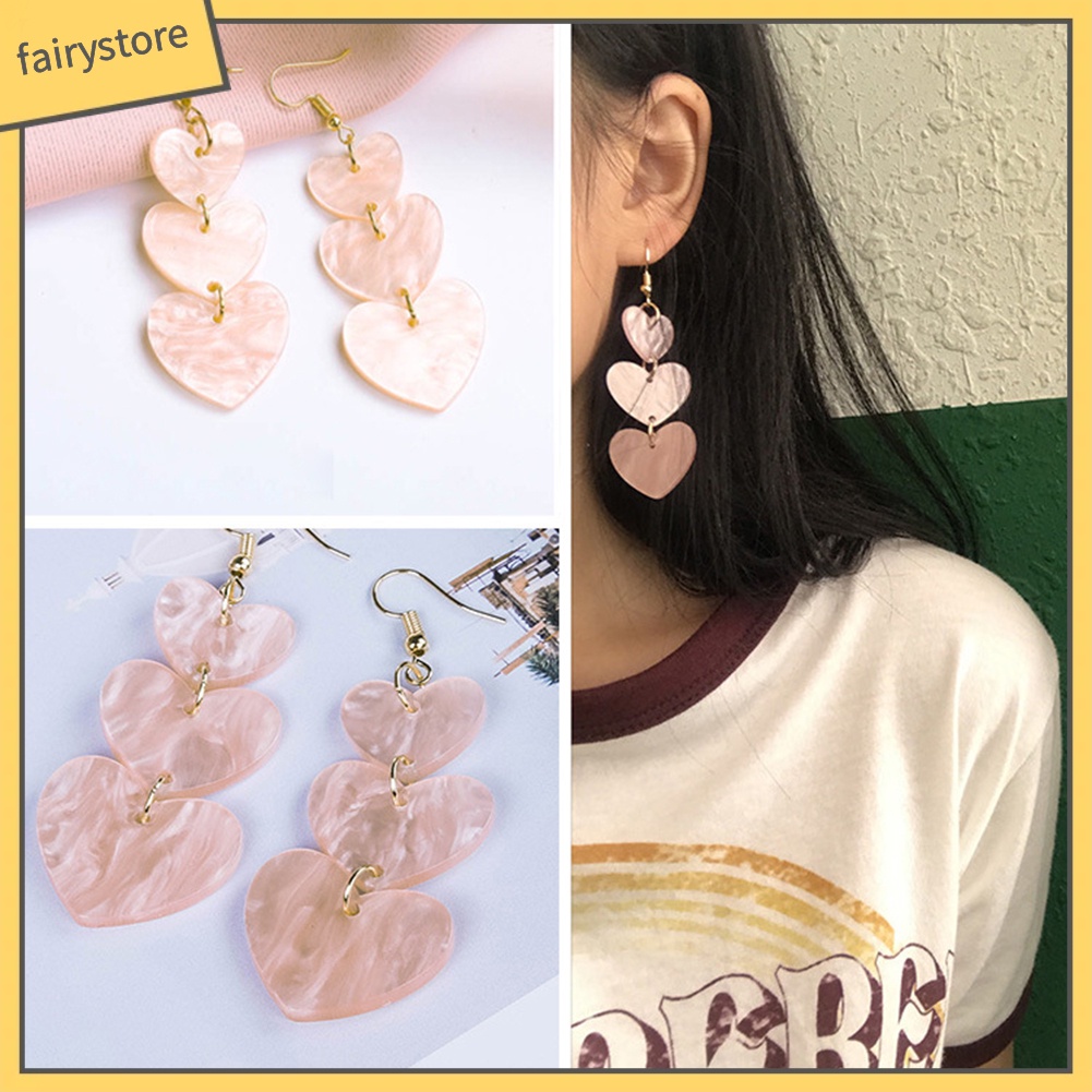 Bông Tai Hình Trái Tim Thời Trang Dành Cho Nữ