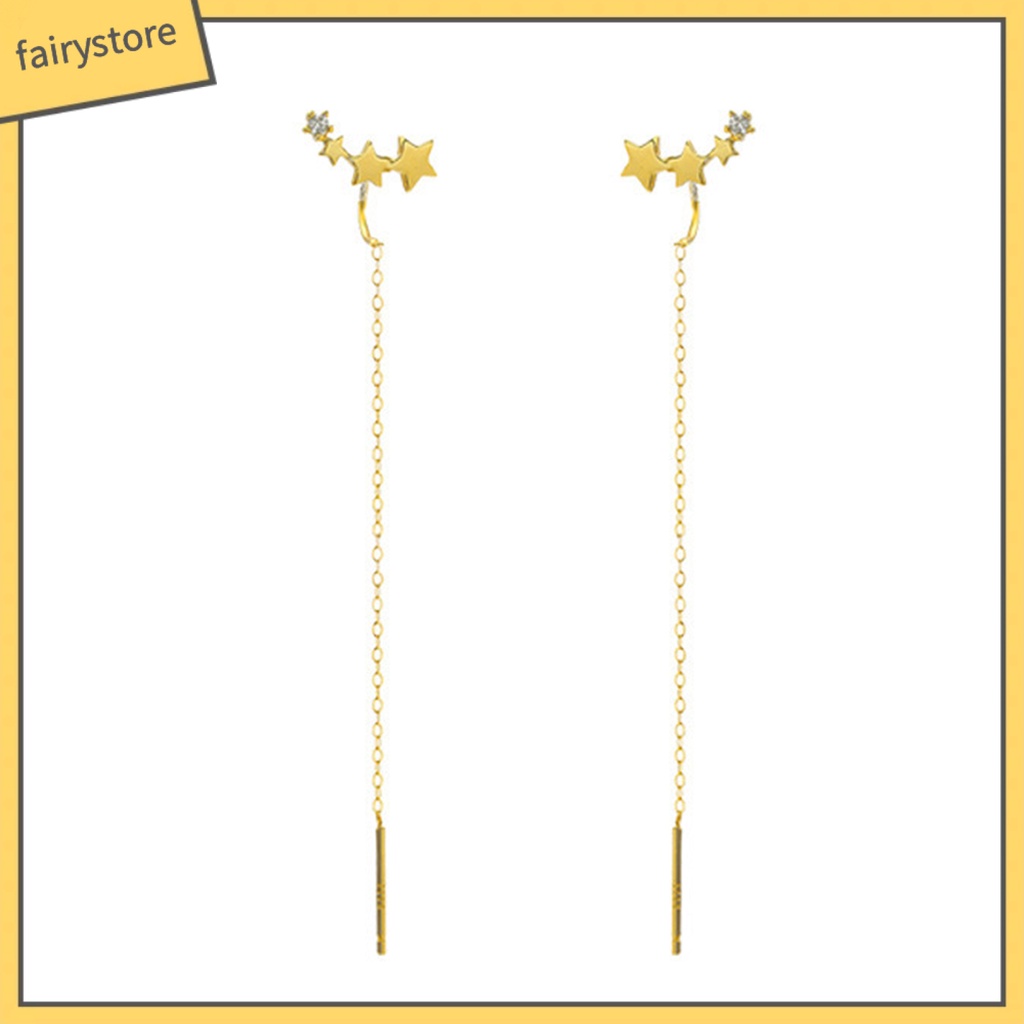 1 Đôi Bông Tai Hình Ngôi Sao Tinh Tế Phù Hợp Mỗi Ngày Cho Nữ