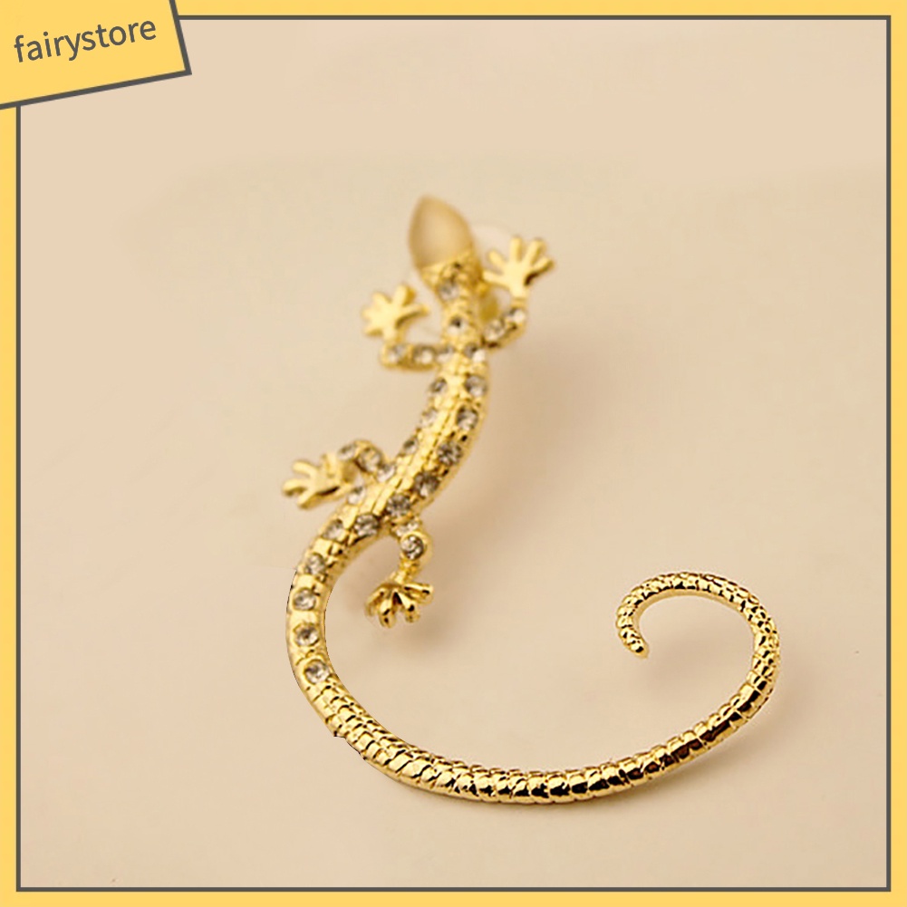 Khuyên Vành Tai Hình Thằn Lằn Đính Đá Thời Trang Cho Nữ