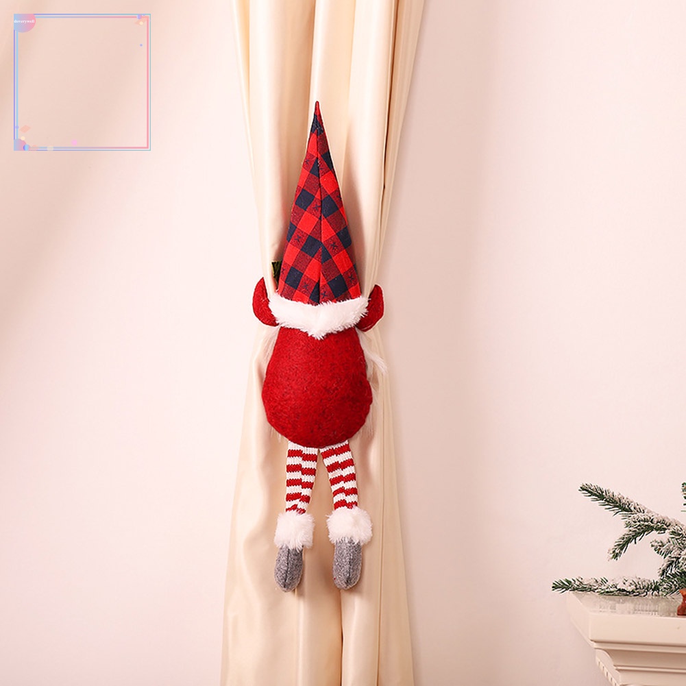 Giá Đỡ Cột Rèm Cửa Sổ Hình Ông Già Noel Trang Trí Nhà Cửa