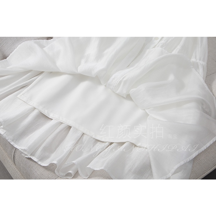 Đầm Trắng Phong Cách Pháp Thời Trang Mùa Hè Cao Cấp Cho Nữ