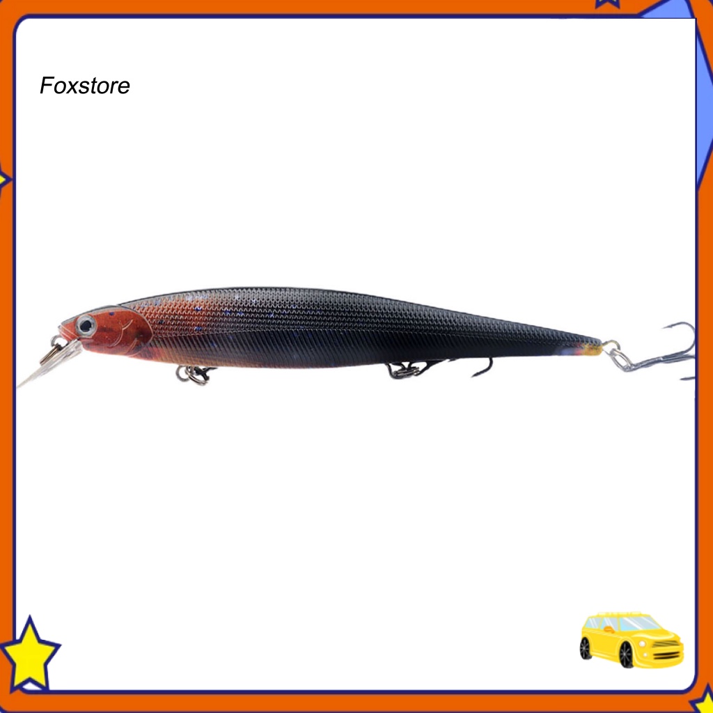 Mồi Câu Cá Nhân Tạo Cứng Màu Sắc Tươi Sáng Có Móc