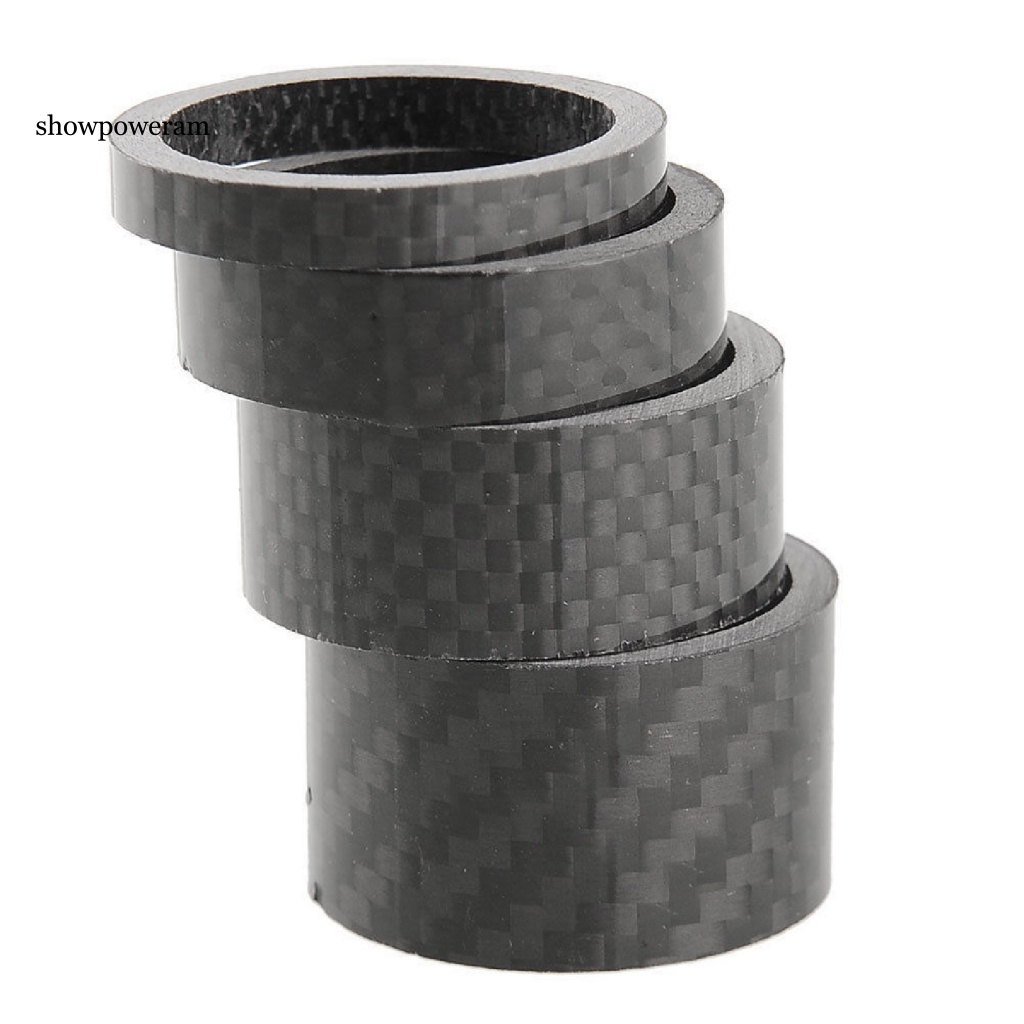 Vòng Đệm Phuộc Trước Bằng Sợi Carbon Đường Kính 28.6mm 5 / 10 / 15 / 20mm Cho Xe Đạp