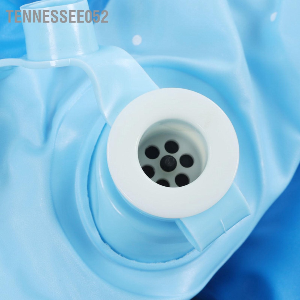 Tennessee052 Bể Bơi Bơm Hơi PVC Di Động Dày Nổ Ngoài Trời Phòng Chờ Cho Trẻ Em Người Lớn Xanh Trắng