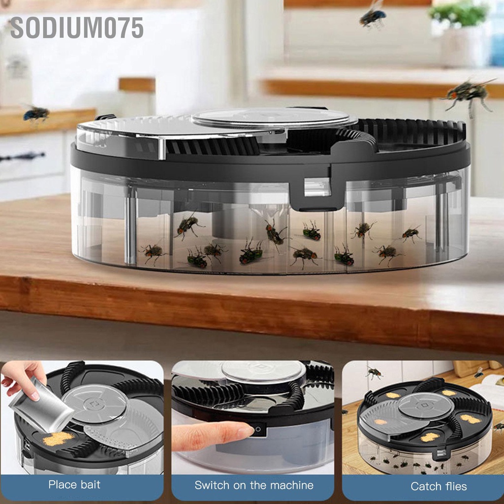 Sodium075 Thiết bị bẫy dịch hại Bộ nguồn USB bắt tự động ABS cho nhà bếp hàng