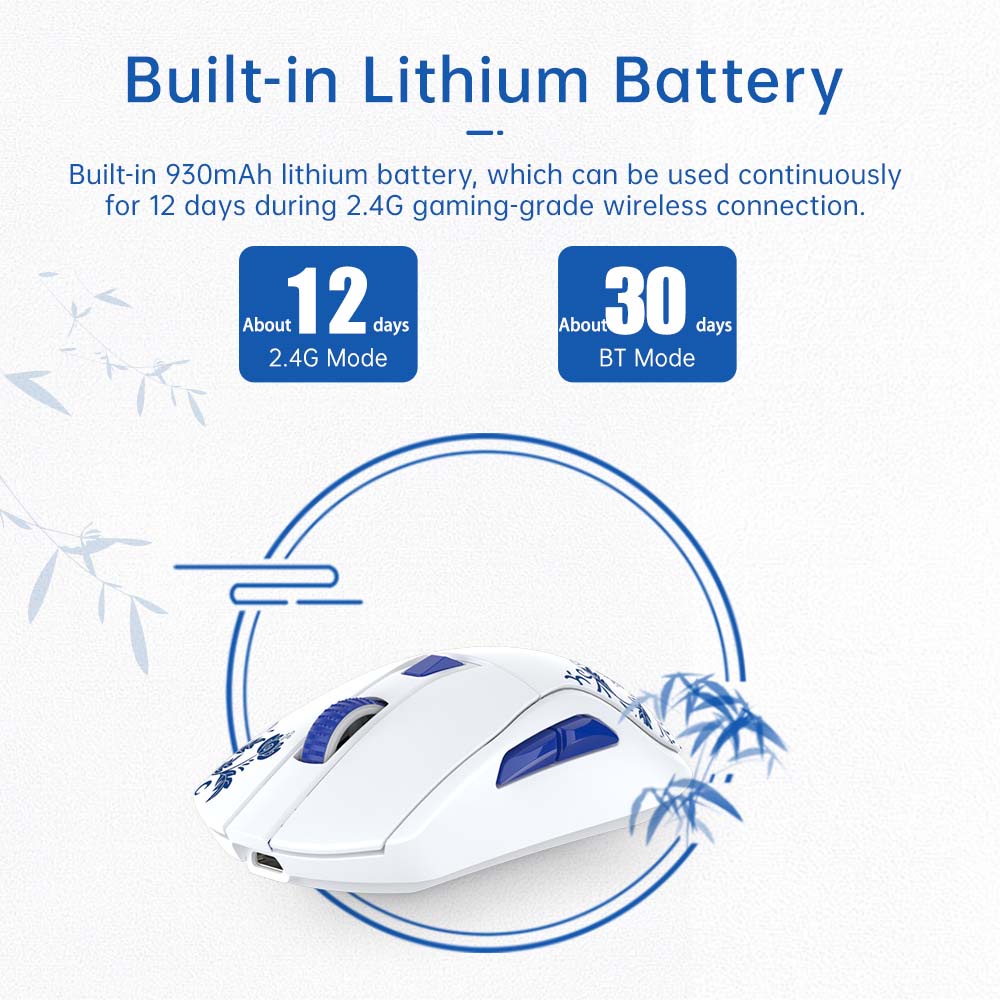Dareu Chuột Máy Tính Có Dây bluetooth 2.4g Kèm Đế Sạc Tiện Dụng