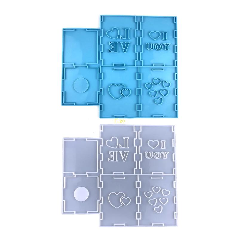 Khuôn Silicone Làm Đế Nến Hình Trái Tim Rỗng