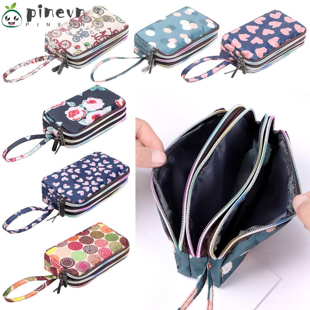 Ví Da Cầm Tay Ba Ngăn Chống Thấm Nước Cho Nữ