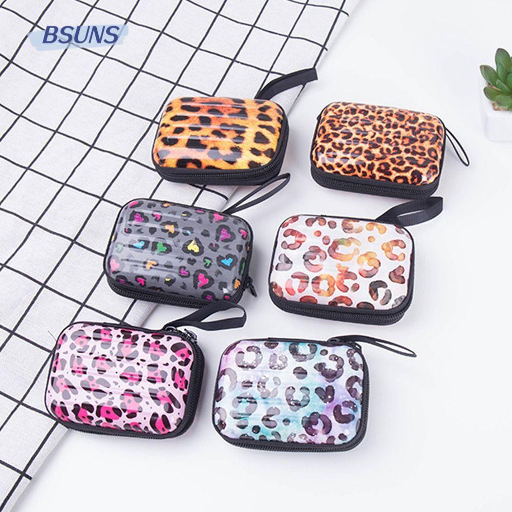 Ví Đựng Tai Nghe / Cáp Dữ Liệu Hình Vuông Bằng Thiếc Có Khóa Kéo Kiểu Dáng Sáng Tạo Gồm 10 Kiểu