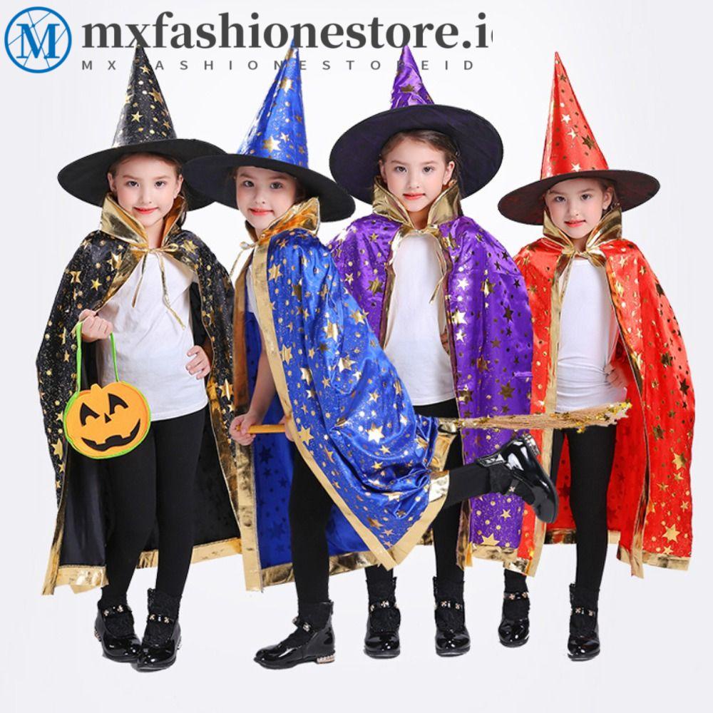 Mxfashionestore Áo Choàng Phù Thủy Hóa Trang Halloween