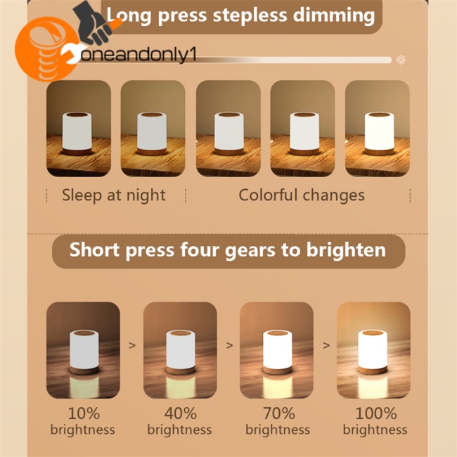 Đèn Led Cảm Ứng Đa Năng Có Thể Sạc Lại Bằng Cổng Usb Để Chăm Sóc Bé