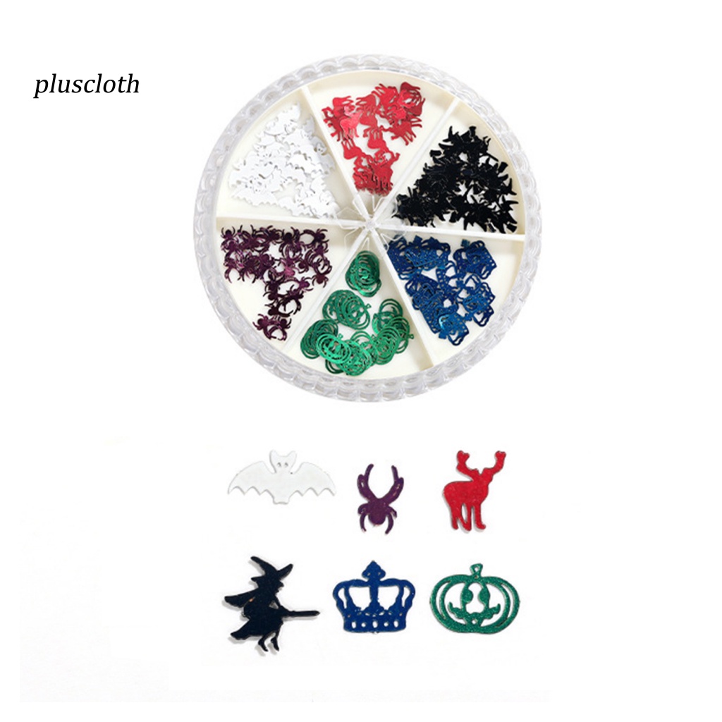 1 Hộp Sticker Dán Móng Tay Nghệ Thuật Chủ Đề Halloween