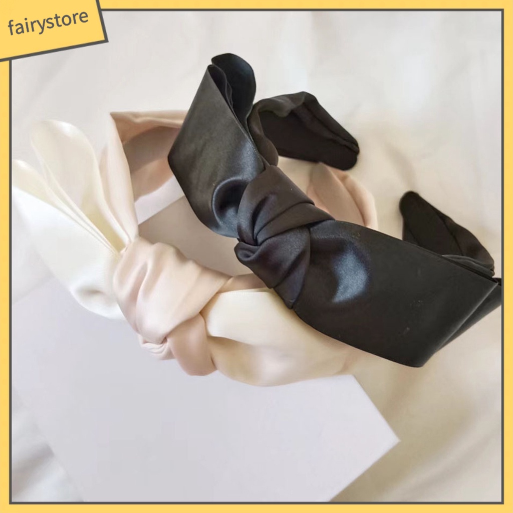 [FRO] Băng Đô Nơ Vải Satin Chống Vỡ Dễ Phối Đồ Thời Trang Đẹp Mắt Dành Cho Chụp Ảnh