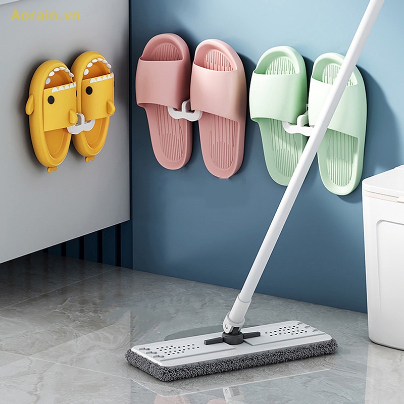 {Aorain} Giá Phơi Khô Dép Gắn Tường Không Cần Đục Lỗ Đơn Giản Cho Phòng Tắm / Phòng Ngủ