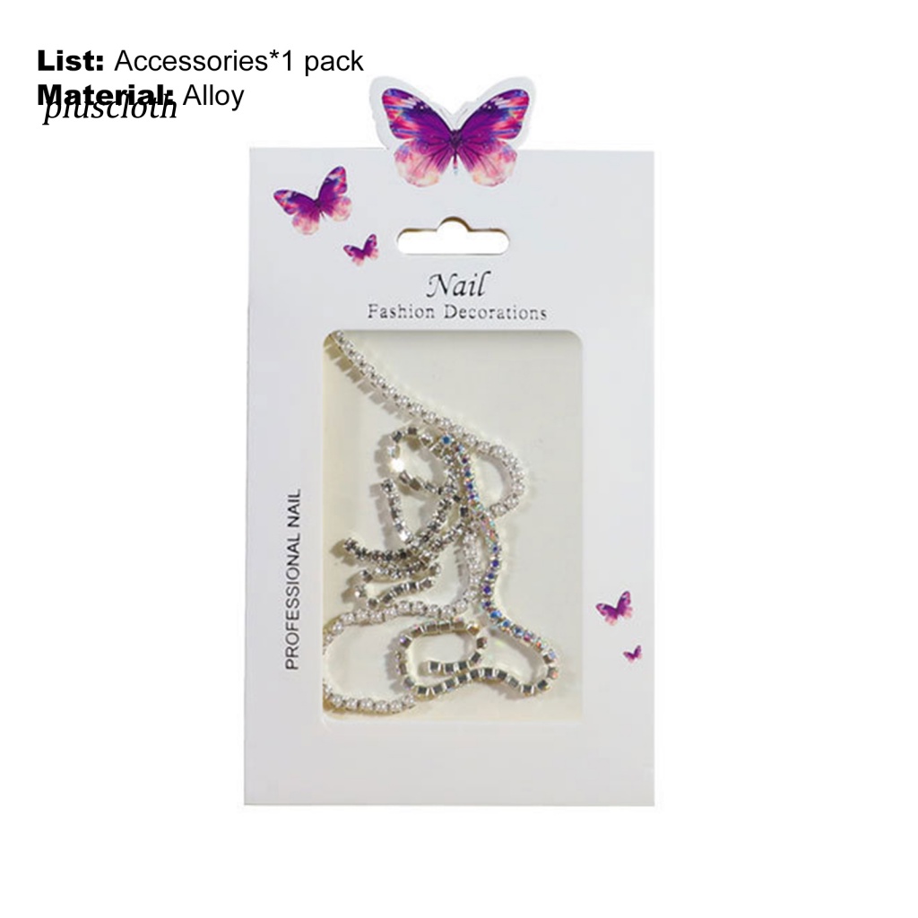 1 Túi Phụ Kiện Trang Trí Móng Tay Nghệ Thuật Nhiều Hình Dạng Không Phai Màu Bằng Hợp Kim AB Cho Nữ