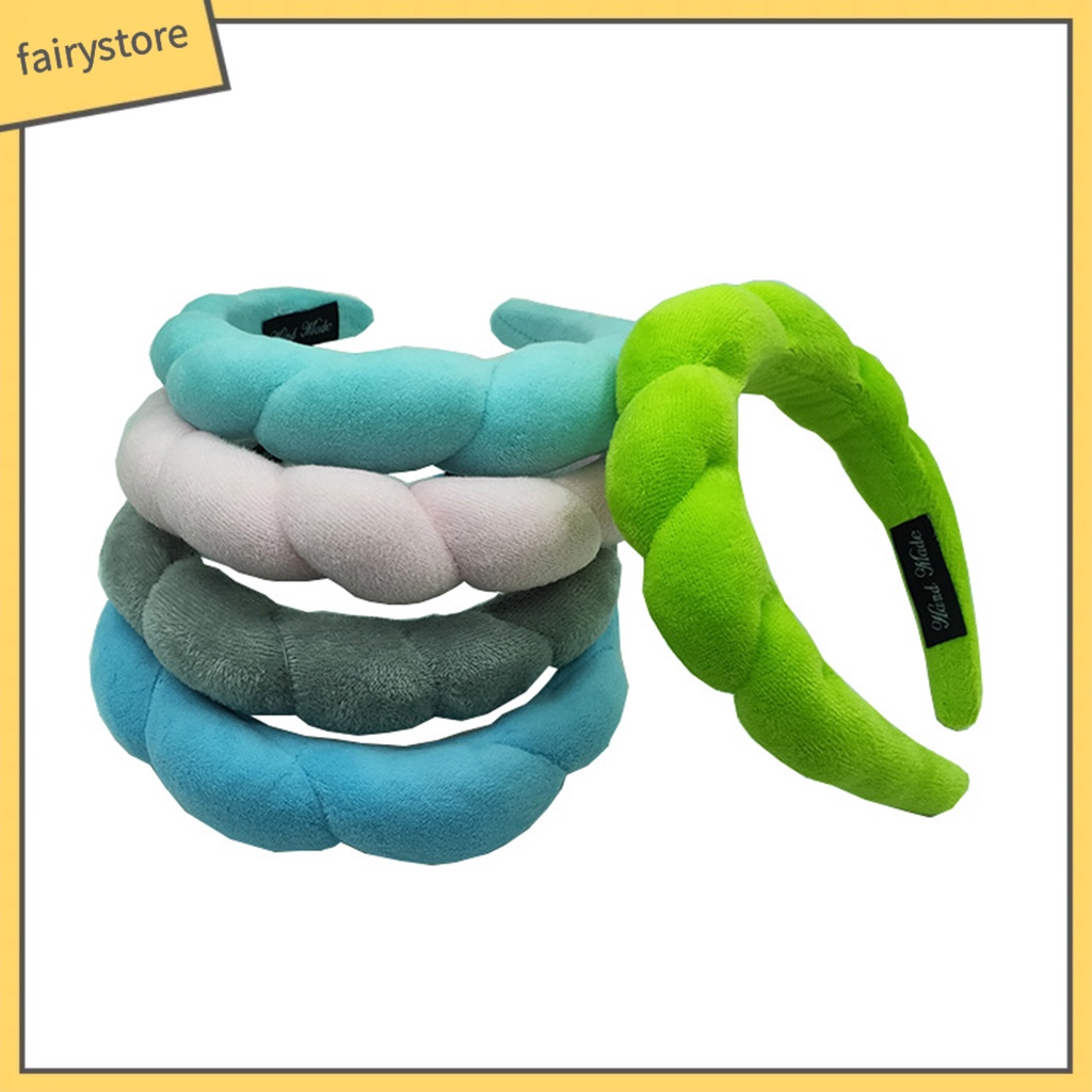 Băng Đô Cài Tóc Bằng Xốp Cao Không Trượt Màu Sắc Đơn Giản Phong Cách Hàn Quốc