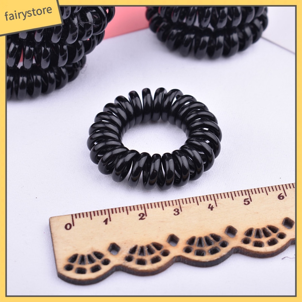 Dây Buộc Tóc Dạng Xoắn Ốc Gọn Nhẹ Không Để Lại Dấu Vết Nhiều Màu Sắc Đơn Giản Cho Nữ