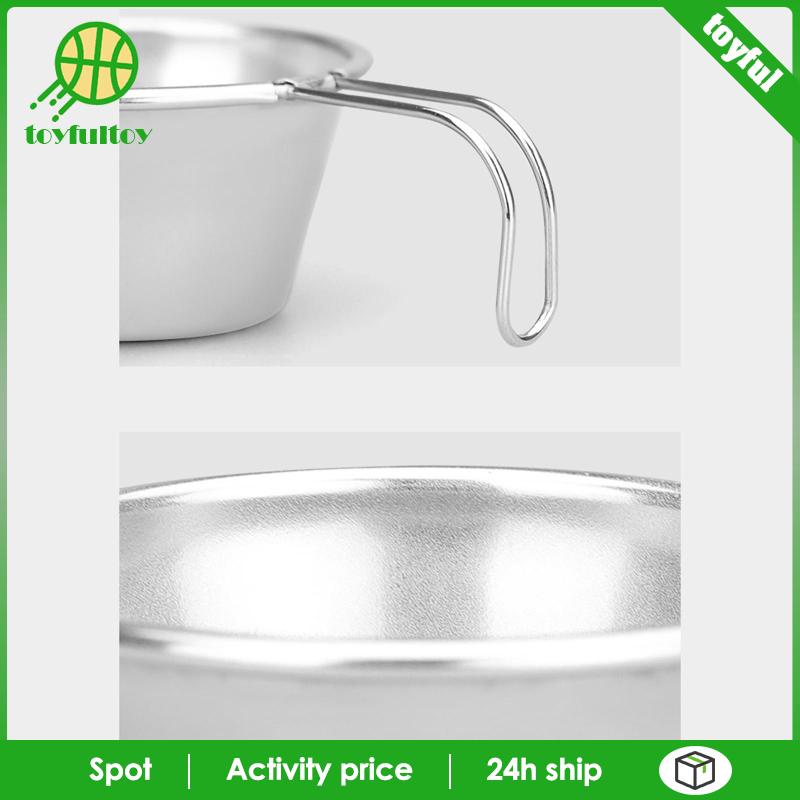 Tô Đựng Thức Ăn Bằng Thép Không Gỉ Thiết Kế Nhỏ Gọn Tiện Dụng Mang Theo Cắm Trại