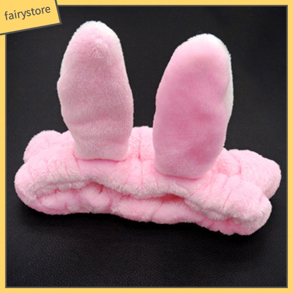 Băng Đô Tai Thỏ Dễ Thương Dùng Rửa Mặt / Trang Điểm Cho Nữ