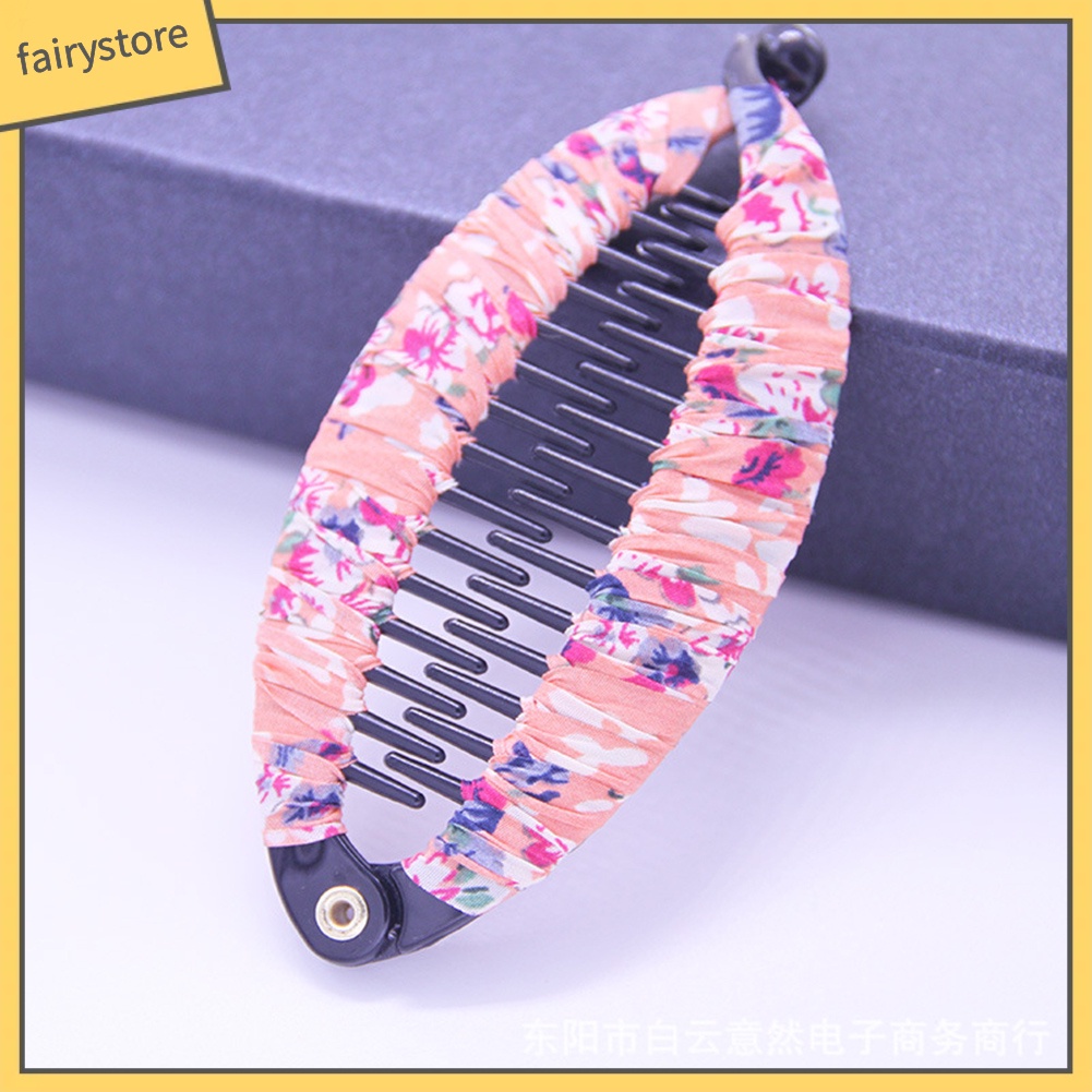 Kẹp Tóc Họa Tiết Hoa / Chuối / Cá Thời Trang Cho Nữ