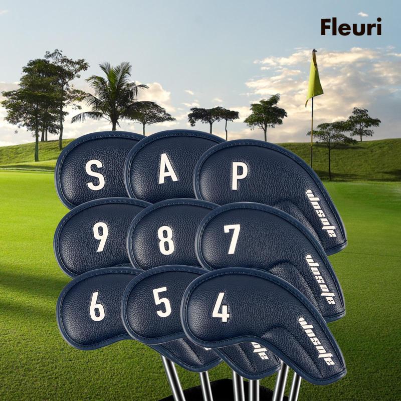 Set 9 Vỏ Bọc Đầu Gậy Đánh Golf Bằng Sắt Chuyên Dụng