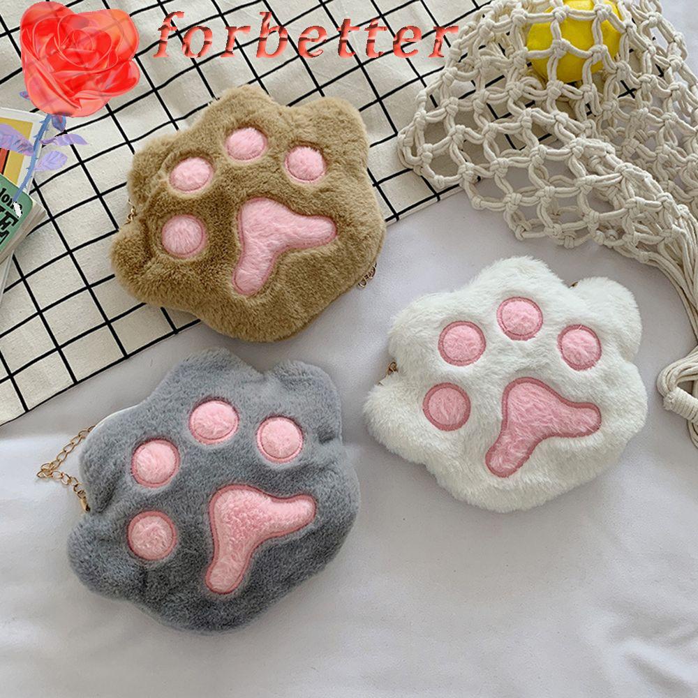 Túi Đeo Chéo Hình Chân Gấu Hoạt Hình Dễ Thương Cho Bé Gái