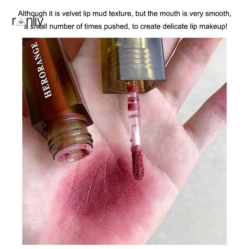 Ranliy💗Son Kem Lì Herorange Lâu Trôi Chống Thấm Nước Hàng Nội Địa Trung