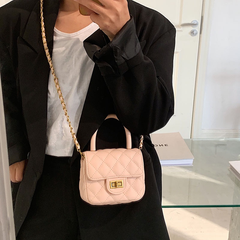 Túi Đeo Chéo Hình Vuông Cỡ Nhỏ Phong Cách Pháp Thời Trang Cho Nữ