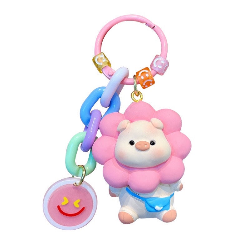 Móc Khóa Hình Hoa Hướng Dương Hoạt Hình Dễ Thương