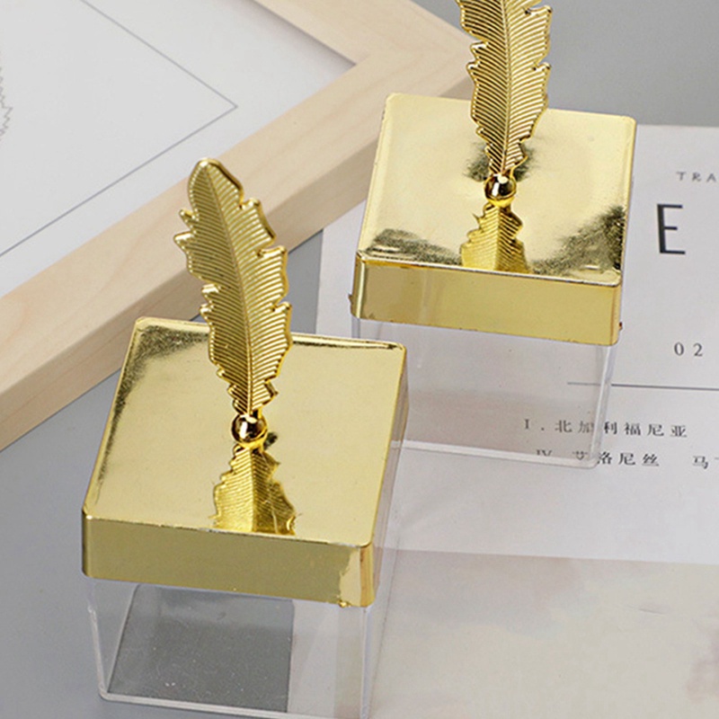 Set 24 Hộp Đựng Kẹo Hình Vuông Trong Suốt Có Nắp Lông Vũ Trang Trí Tiệc Cưới