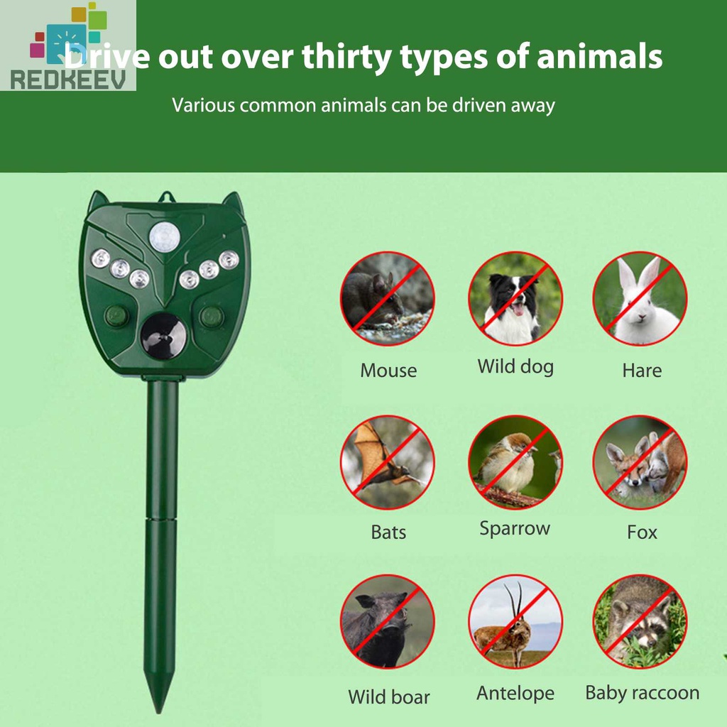 Thiết Bị Đuổi Côn Trùng Bằng Sóng Siêu Âm IP44 1200mAh