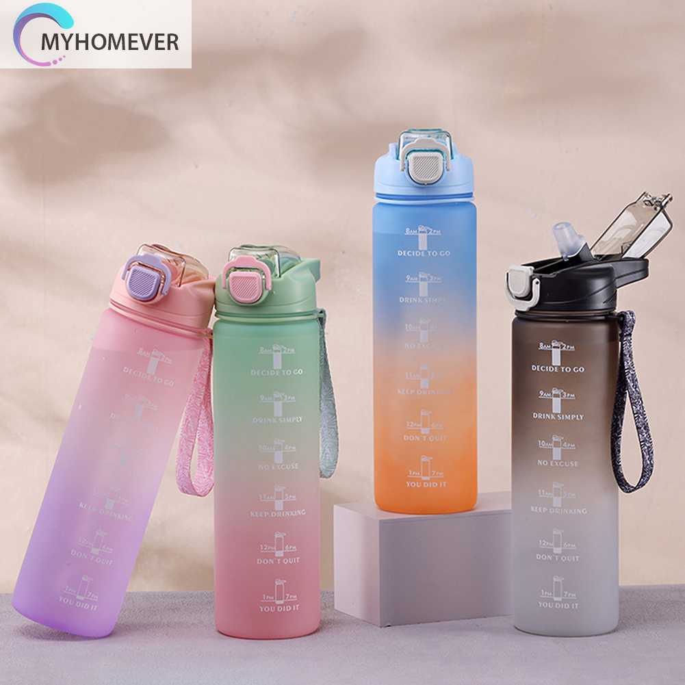 Bình Nước 1000ML Màu Gradient Xinh Xắn