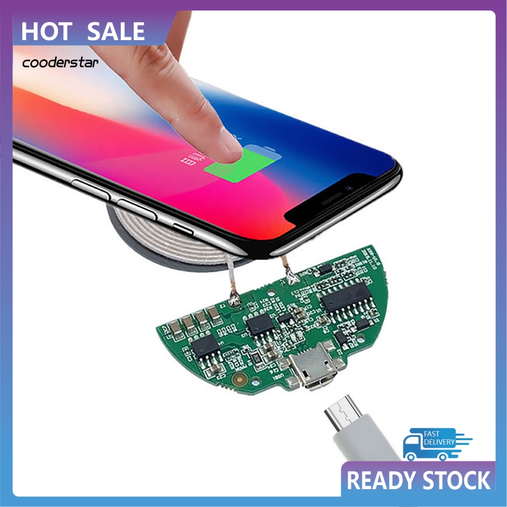 Mô Đun Sạc Không Dây 10W Qi Cổng Micro USB Dành Cho Điện Thoại