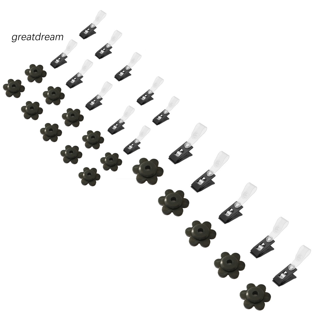 Set 10 / 20 Kẹp Giữ Cờ Sân Vườn Bằng Cao Su Chống Nhăn Tiện Dụng