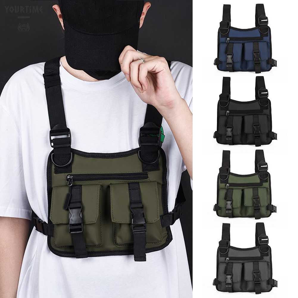 Túi Đeo Chéo Ngực Đa Năng Phong Cách Hip hop Cho Nam