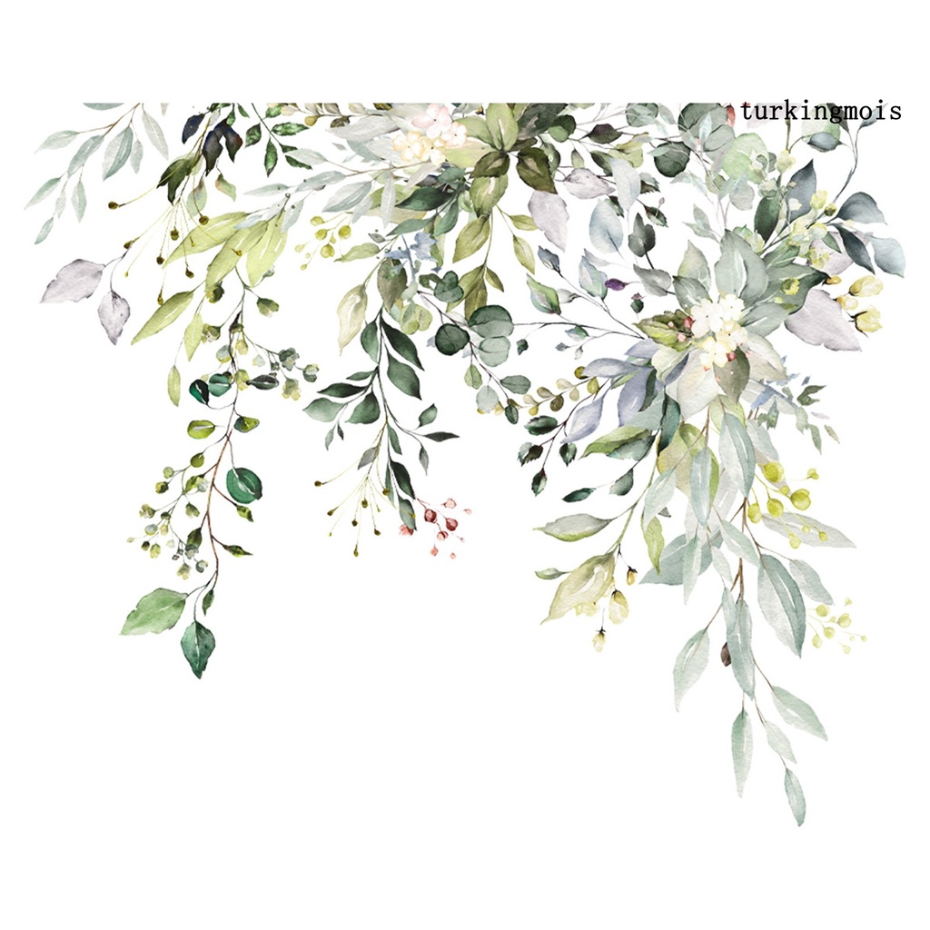 Miếng Dán Trang Trí Bồn Cầu Tự Dính Hình Lá Cây Graffiti