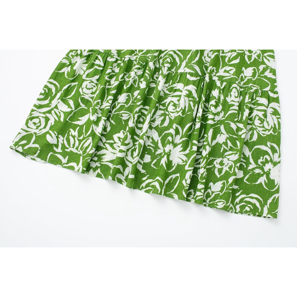 Uibey Đầm Eo Cao In Họa Tiết Thời Trang Quyến Rũ 8686