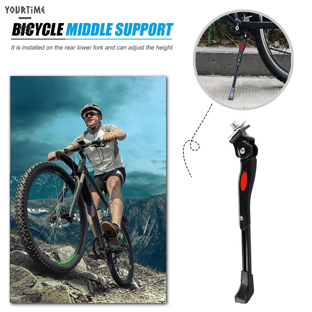 Chân Chống Xe Đạp Địa Hình MTB Màu Đen Có Thể Điều Chỉnh
