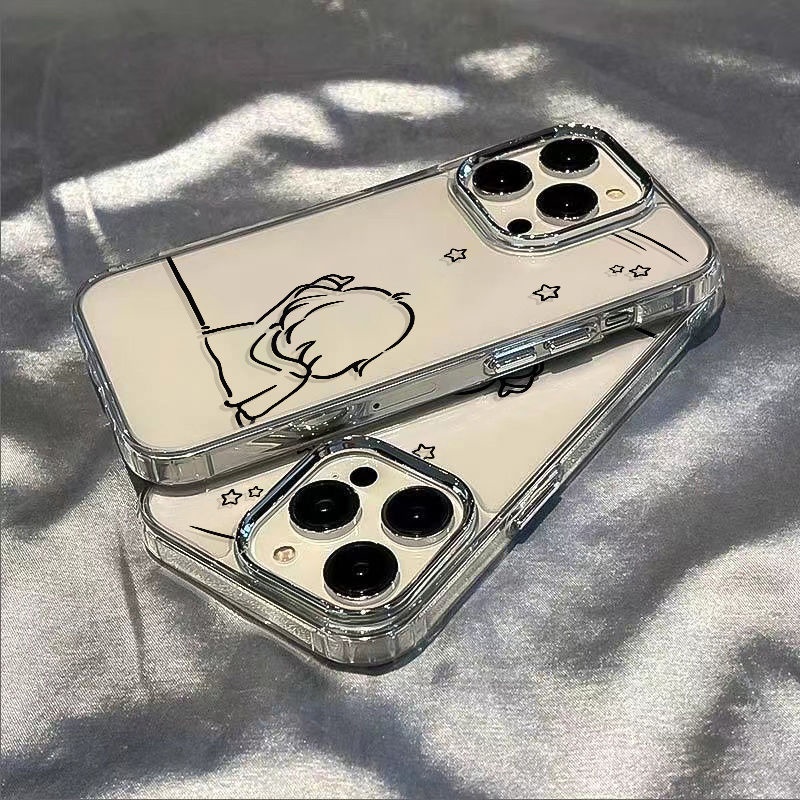 ✅Ốp Điện Thoại Dẻo Họa Tiết Cô Gái Độc Đáo Chống Sốc Cho Iphone12 / 1114pro 13 max7 Plus8